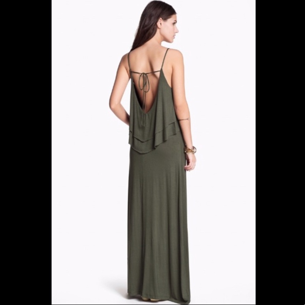 Nordstrom Hidden Heart Tiered Ruffle Maxi Dress